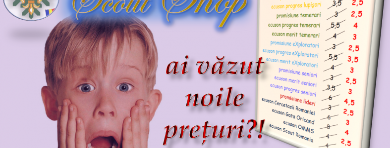 4 ani de Scout Shop înseamnă: scăderi MASIVE de preţuri! noile preţuri